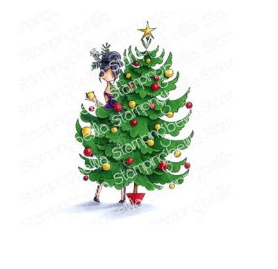 Stamping Bella - Cling Mounted Stamp - Curvy Girl and her tree