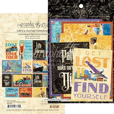 Graphic45 - Life's Journey - Ephemera Cards