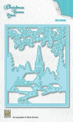 Nellie Snellen - Christmas Scene Dies - Snowy Village