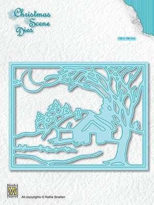 Nellie Snellen - Christmas Scene Dies - Moonlight Winternight