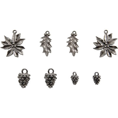 Tim Holtz - Adornments - Antique Nickel - Festive