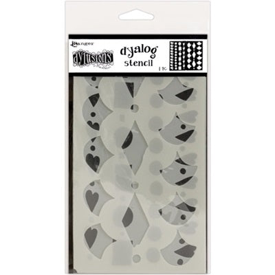 Dylusions - Dyalog Stencil - Border It Too