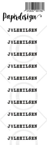 Papirdesign - Transparente klistremerker - Julehilsen