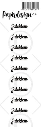 Papirdesign - Transparente klistremerker - Juleklem