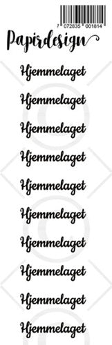 Papirdesign - Transparente klistremerker - Hjemmelaget, sort