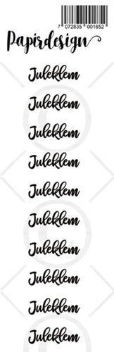 Papirdesign - Transparente klistremerker - Juleklem 2