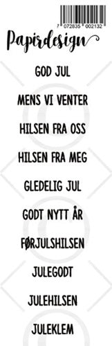 Papirdesign - Transparente klistremerker - Mens vi venter