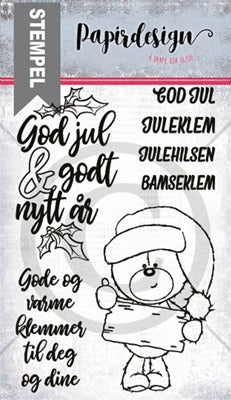 Papirdesign - Clear stamps - Julebamse