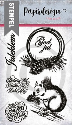Papirdesign - Clear stamps - Ekorn