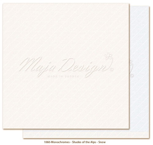 Maja Design - Holiday in the Alps - Monochrom - Snow    12 x 12"