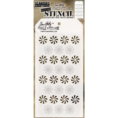 Tim Holtz - Layering Stencil - Shifter Peppermint