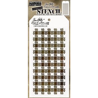 Tim Holtz - Layered Stencil - Gingham