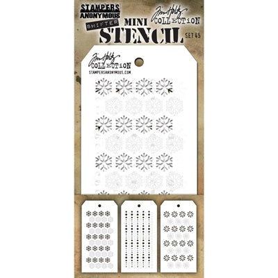 Tim Holtz - Mini Stencil  Set #45