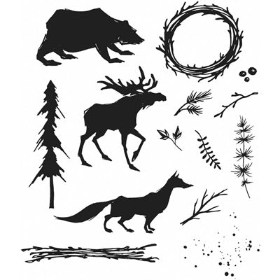 Tim Holtz Collection - Cling Stamps - Into the Woods