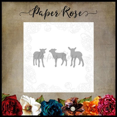 Paper Rose - Dies - 3 little lambs