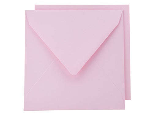 Staz - Kort & Konvolutt - 16 x 16 cm - Rosa