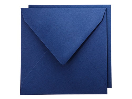 Staz - Kort & Konvolutt - 16 x 16 cm - Mørk Blå