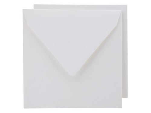 Staz - Kort & Konvolutt - 16 x 16 cm - Elfenben