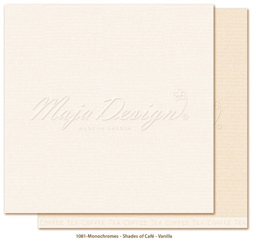 Maja Design - Monochromes - Shades of Little street cafe - Vanilla 12 x 12"