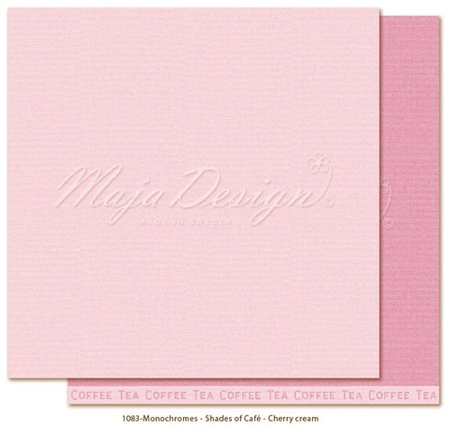 Maja Design - Monochromes - Shades of Little street cafe - Cherry Cream 12 x 12"