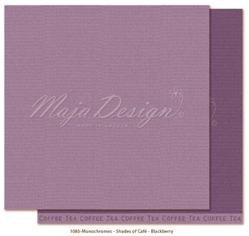 Maja Design - Monochromes - Shades of Little street cafe - Blackberry 12 x 12"