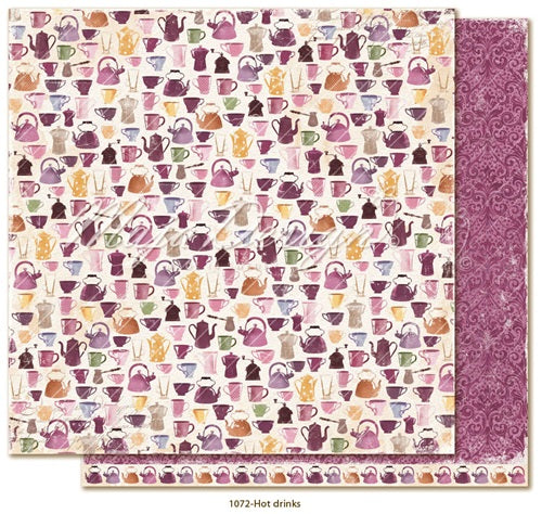 Maja Design - Little street cafe - Hot drinks    12 x 12"