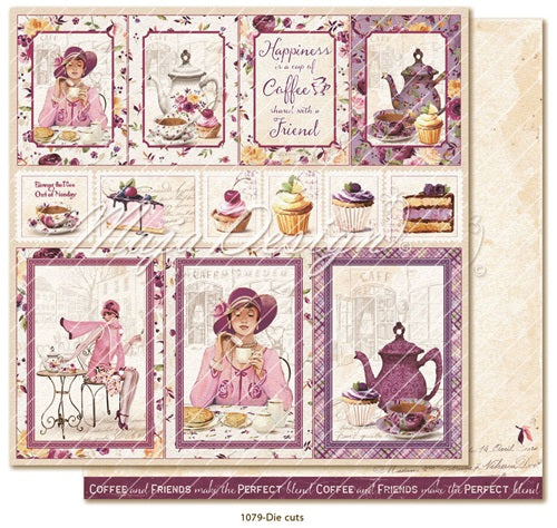 Maja Design - Little street cafe - Die Cuts   12 x 12"