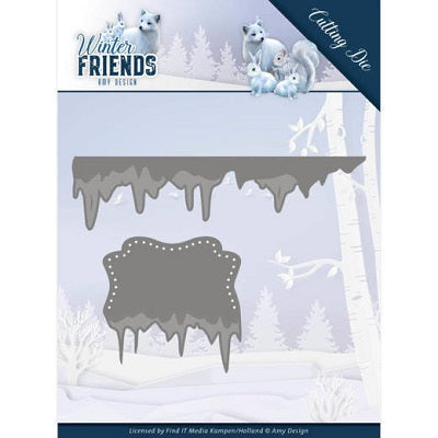 Amy Design - Winter Friends - Dies - Ice Border