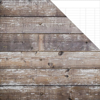 Simple Stories - Basics Color Vibe - Cedar/White Ledger 12x12"