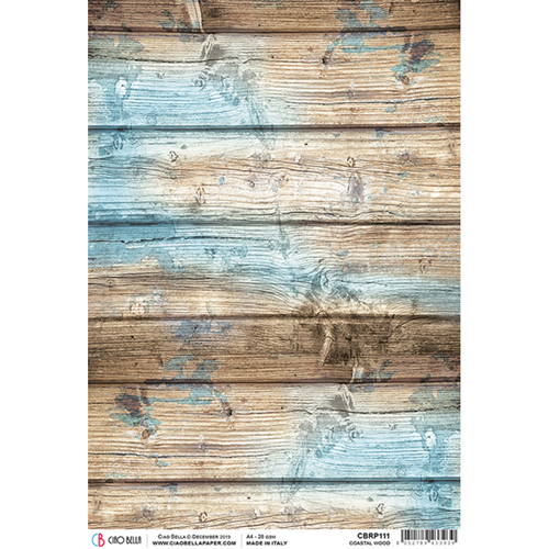 Ciao Bella - The sound of summer - Coastal Wood - Rice Paper A4