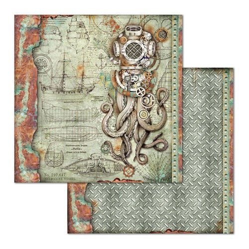 Stamperia - Sea World - Octopus    12 x 12"