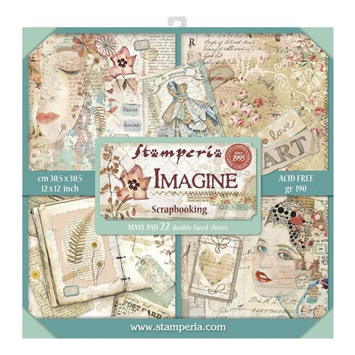 Stamperia - Imagine - Paper Pack   12 x 12"    (22 pk)