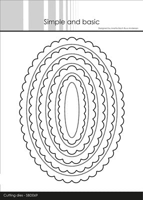Simple and Basic - Dies - Pierced Scalloped Ovals