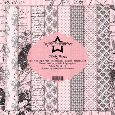 Paper Favourites - Pink Paris - Paper Pack    6 x 6"