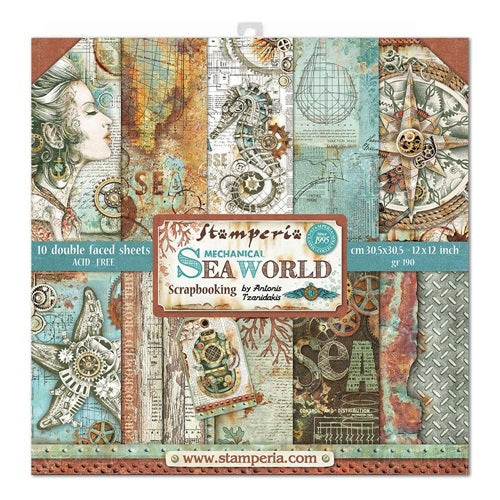 Stamperia - Sea World - Paper Pack    12 x 12"