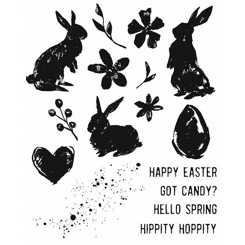 Tim Holtz Collection - Cling Stamps - Spring Shadow