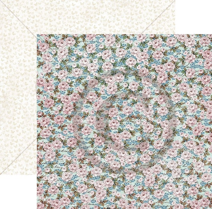 Papirdesign - Håpefull - Rosebusk   12 x 12"