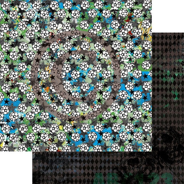 Papirdesign - Håpefull - Fotballfest     12 x 12"