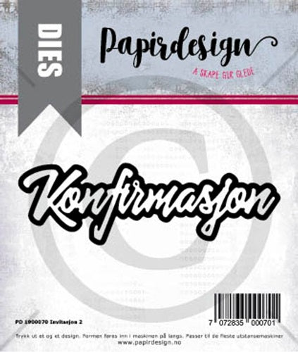 Papirdesign - Dies - Konfirmasjon 2