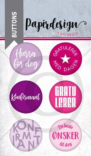 Papirdesign - Buttons - Konfirmant, 4