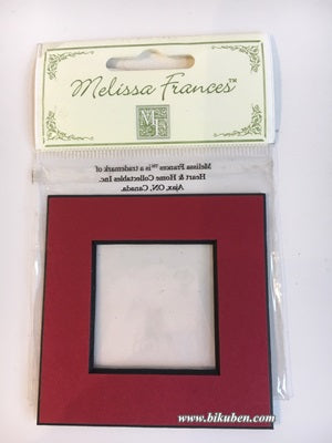 Melissa Frances - Frame - Square - Red