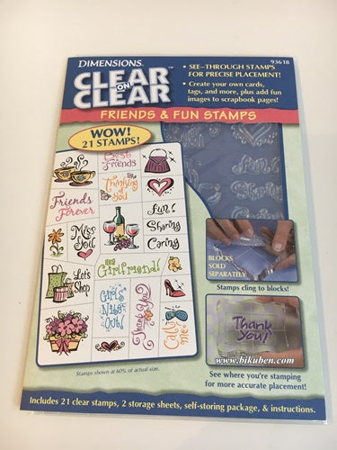 Dimensions - Clear stamps - Friends & Fun