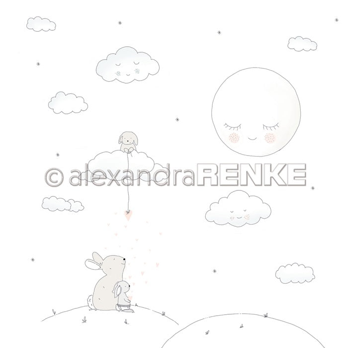 Alexandra Renke - Baby - Rabbit on the hill 12x12"