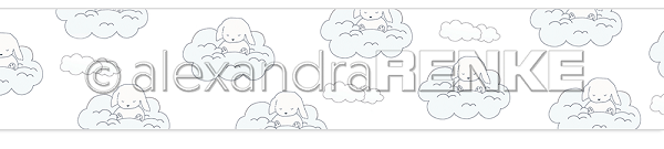 Alexandra Renke - Washi Tape - Blue Clouds