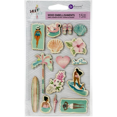Prima - Surfboard - Wood Stickers