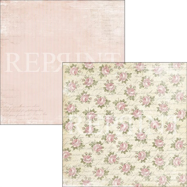 Reprint - Music & Roses - Scribbled 12 x12"