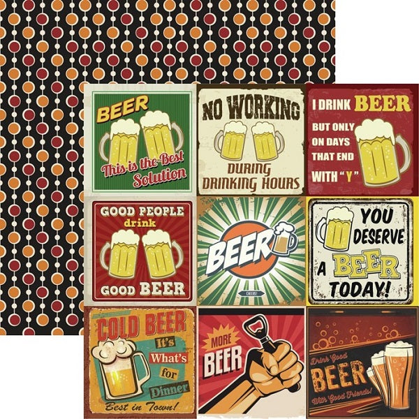 Reminisce - Happy Hour -More Beer 2   - 12 x 12"