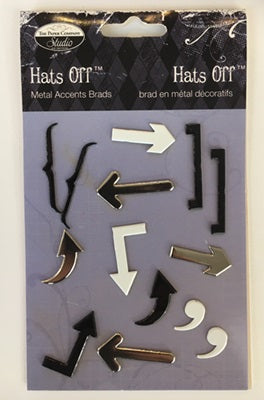 TPC - Metal Accents Brads - Hats Off