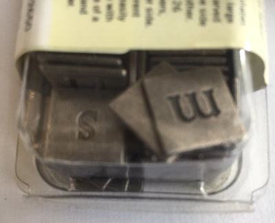 Making Memories: Alphabet Charms Metal - Square