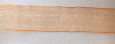 Bånd - Sheer - Organza - Lys orange - 1,5 cm - METERSVIS